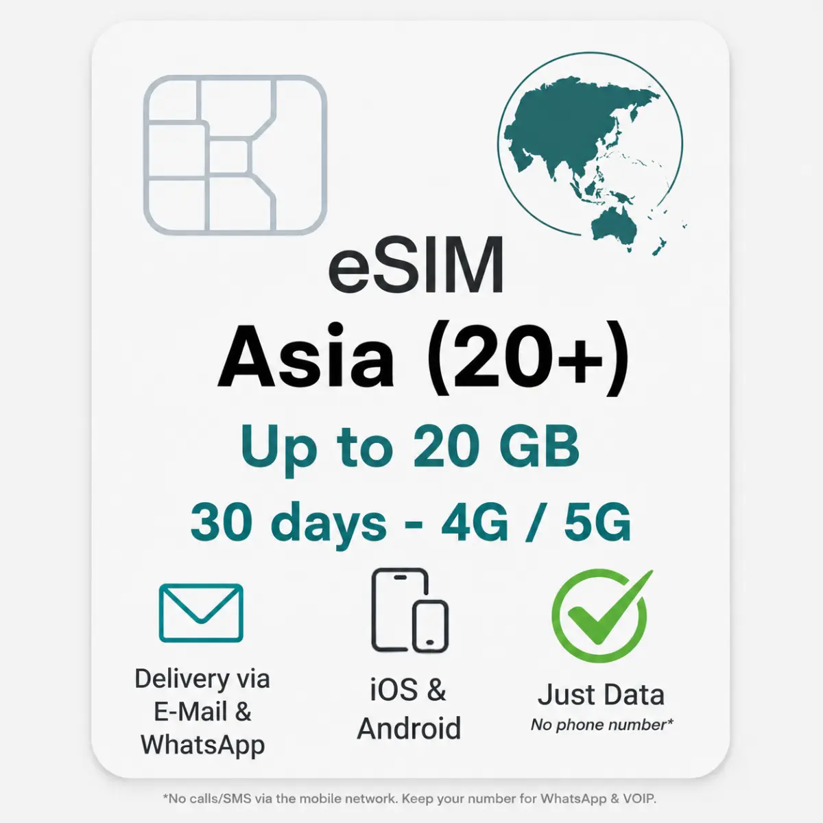 Asien eSIM (20 Länder) – Bild 2