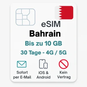eSIM Bahrain povnomad Daten SIM