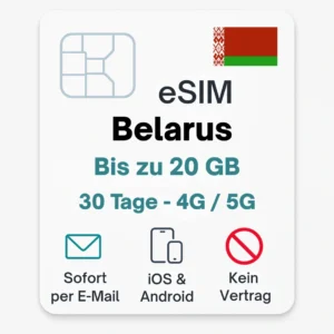 eSIM Belarus Weißrussland povnomad eSIM Daten
