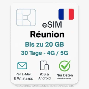 Reunion eSIM (Frankreich Übersee)