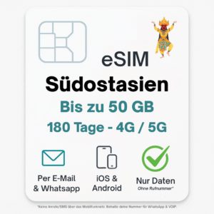 Asien Südostasien eSIM (7 Länder)