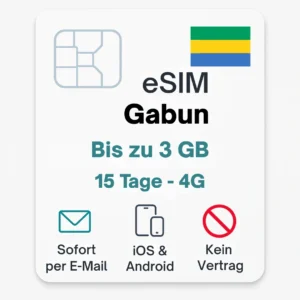 eSIM Gabun Daten Reise SIM
