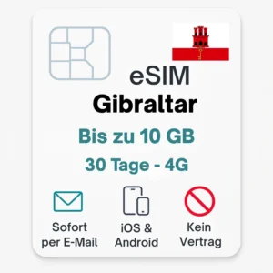 eSIM Gibraltar Daten Reise SIM