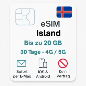 eSIM Island Povnomad Daten Reise SIM