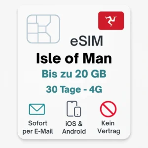 eSIM Isle of Man Daten Reise SIM
