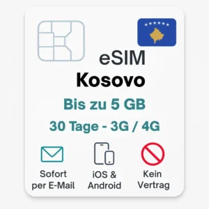 eSIM Kosovo Daten Reise SIM Povnomad