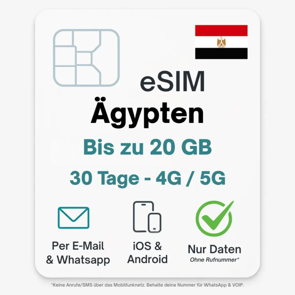 Ägypten eSIM – Reise-eSIM von POVNOMAD