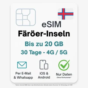 Färöer eSIM POVNOMAD